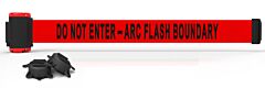 Banner Stakes Mh7010 7' Magnetic Wall Mount - Red "Do Not Enter - Arc Flash Boundary" Banner