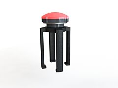 Banner Stakes Pl4140 Plus Barrier System Strobe Light Bracket (Includes Red Strobe Light)