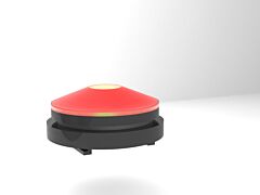 Banner Stakes Mh1520 15' Magnetic Wall Mount Barrier Strobe Light Attachment (Indudeds Attachment & Red Strobe Light)