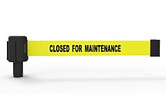 Banner Stakes Pl4038 Plus Yellow "Closed For Maintenance" Banner