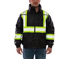 Tingley J26123C Type O Class 1 Bomber Ii Jacket In Black With Two-Tone Tape, Size Small
