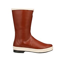 Tingley Mb920B Pylon Neoprene Boot, Plain Toe, 12.5", Brick Red Upper, Brown Sole, Size 8