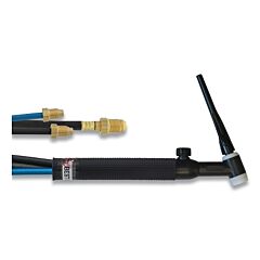 Best Welds 18V25R 18V Tig Torch Package, Water Cooled, 350 A, Rigid Head With Valve, 25 Ft Cable, Braided Rubber