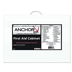 Anchor Brand 862-15-1F 2 Shelf Person First Aid Cabinet, Ansi Z308.1-2015, Steel Cabinet, Includes 500 Pieces