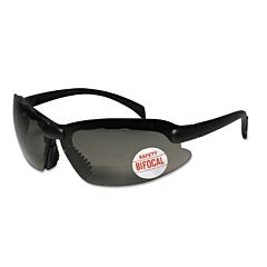Anchor Brand Cs250 Smoke Bifocal Safety Glasses, 2.50 Diopter, Black
