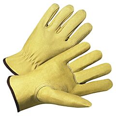 Anchor Brand 70360Xl Premium Grain Pigskin Driver Gloves, X-Large, Unlined, Beige