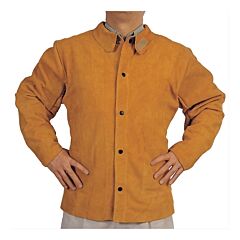 Best Welds Q1Xl Split Cowhide Leather Welding Jacket, X-Large, Golden Brown