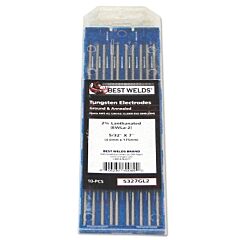 Best Welds 187Gl2 Tungsten Electrode, 2% Lanthanated, 7 In, Size 1/8
