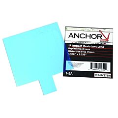 Anchor Brand Uv2739J Cover Lens, Jackson, Inside Cover Lens, 5 1/4 In X 4 1/2 In, 100% Polycarbonate