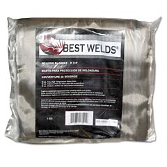 Best Welds 1800S186X6 Welding Blanket, 6 Ft X 6 Ft, Silica, Yellow, 18 Oz