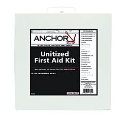 Anchor Brand 850U24-15-6M 24 Person First Aid Kit, Ansi, Unitized, Steel Case