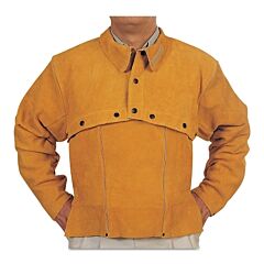 Best Welds Q2M Leather Cape Sleeves, Snaps Closure, Medium, Golden Brown