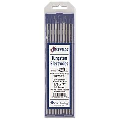 Best Welds 187000 Tungsten Electrode, E3, 7 In, Size 1/8