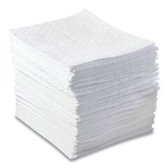 Anchor Brand Abbpo100 Oil-Only Sorbent Pad, Heavy-Weight, Absorbs 20.5 Gal, 15 In X 17 In
