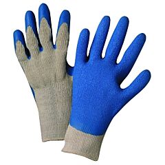 Anchor Brand 6030L Latex Coated Gloves, Large, Blue/Gray