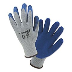 Anchor Brand 6030S Latex Coated Gloves, Small, Blue/Gray