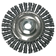 Anchor Brand 94871 Stringer Bead Wheel Brushes, 7 In D X 3/6 In W, 0.02 In, Stainless Steel