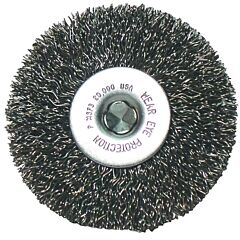 Anchor Brand 93720 Crimped Wheel Brushes, 8 In D X 1 In W, 0.014 In, Carbon Steel