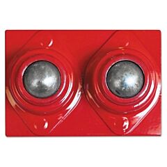 Best Welds Psbth2 Ball Transfer Head For V-Head Pipe Stands, Dual Ball, Carbon Steel, 1000 Lb Cap