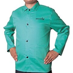 Best Welds Ca12002Xl Flame Retardant (Fr) Cotton Sateen Jacket, 2X-Large, Visual Green