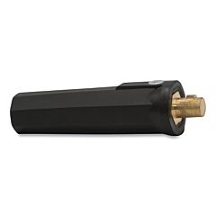 Best Welds Dp25M Dinse Connector, 0.355 In Gas Hole, Set Screw Fitting, Black