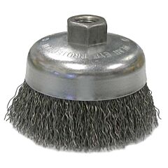 Anchor Brand 93045 Crimped Wire Cup Brushes, 4 In Dia., 0.02 In Carbon Steel Wire