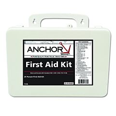 Anchor Brand 825-09-12P 25 Person First Aid Kit, Ansi 2009, Plastic Case