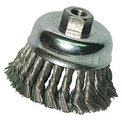 Anchor Brand 94856 Knot Wire Cup Brush, 4 In Dia, 5/8-11 Arbor, .02 In Carbon Steel