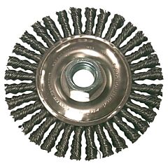 Anchor Brand 94877 Stringer Bead Wheel Brush, 4 In D X 4 In W, 0.02In Stainless Steel, Clamshell Pk