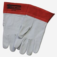 Best Welds 10Tigxl 10-Tig Capeskin Welding Gloves, X-Large, White/Red