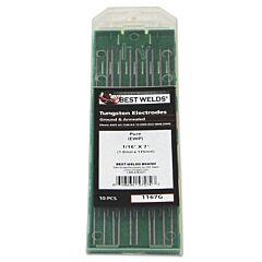 Best Welds 0407G Tungsten Electrode, Pure Ground, 7 In, Size .040