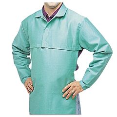 Best Welds Ca650L Fr Cotton Sateen Cape Sleeves, 14 In Long, Hook/Loop Closure, Large, Visual Green