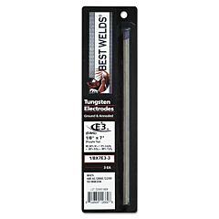 Best Welds 1.87E+35 Tungsten Electrode, E3, 7 In, Size 1/8, 3/Pk