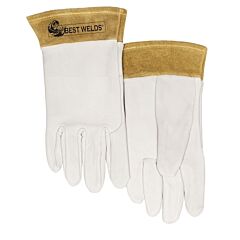 Best Welds 110Tigm 110-Tig Capeskin Welding Gloves, Medium, White