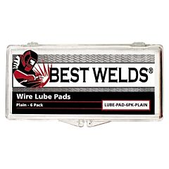 Best Welds Lube-Pad-6Pk-Plain Lube Pads, Plain, Silver, 6/Pk