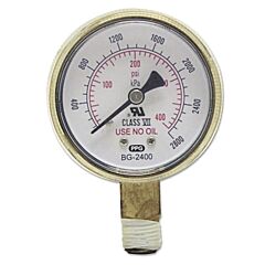 Best Welds Wwn900B2100 Pressure Gauge, 2 In, 100 Psi, Brass, 1/4 In Npt