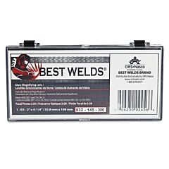 Best Welds 932145300 Glass Magnifier Plate, 2 In X 4-1/4 In, 3 Diopter, Clear