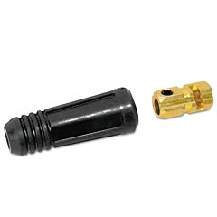 Best Welds Bk50 Dinse Style Cable Plug And Socket, Female, Ball Point Connection, 1/0 Cap, 2 Ea/Pk
