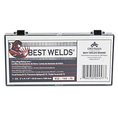 Best Welds 93214575 Glass Magnifier Plate, 2 In X 4.25 In, 0.75 Diopter, Clear