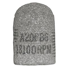 B-Line Abrasives 90960 Cone, 1-1/2 In Dia, 2-1/2 In Thick, 3/8 In-24 Arbor, 24 Grit, Alum Oxide, T16