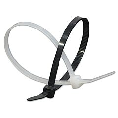 Anchor Brand 1150Aw Elite Cold Weather Cable Ties, 50 Lb Tensile Strength, 11.1 In L, Black, 100 Ea/Bag