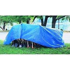 Anchor Brand 507 Multiple Use Tarp, 5 Ft W X 7 Ft L, Polyethylene, Blue