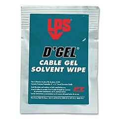 Lps® 61244 D´Gel® Cable Gel Solvents, 1 Wipe Per Package, Citrus