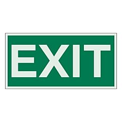 Brady® 59330 Exit Signs, Green On White