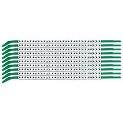 Brady® Scn09-A Clip Sleeve Wire Markers, "A", Black On White
