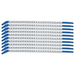 Brady® Scn13-3 Clip Sleeve Wire Markers, 3 In X 9 1/4 In, "3", Black On White