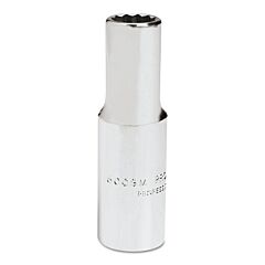 Proto® 5009M Torqueplus Metric Deep Sockets 3/8 In, 3/8 In Drive, 9 Mm, 12 Points