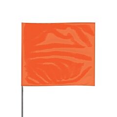Presco 2321Og Stake Flags, 2 In X 3 In, 21 In Height, Pvc; Steel Wire, Orange Glo