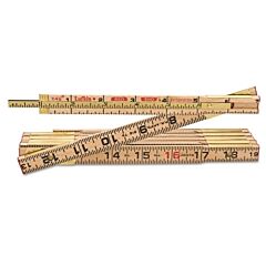 Lufkin® X46Fn Red End® Folding Wood Rule With Extension, 6 Ft L, Wood, 6 In Extension, Sae
