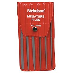 Nicholson® 42030L Assorted Hobby File Sets, Mini, 5 1/2 In, 6 Per Set